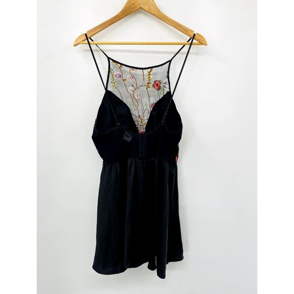 Vintage Cinema Girl Floral Mesh Nightie Lingerie - Picture 2 of 4